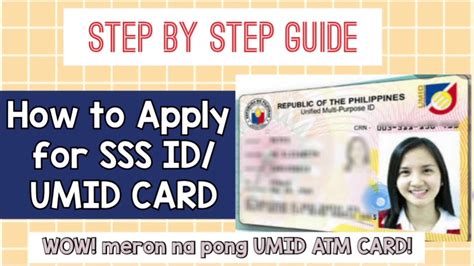 How to Apply for SSS ID or UMID Card .